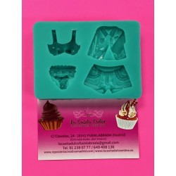 MOLDE SILICONA ROPA DE MUJER
