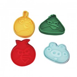 SET 4 CORTADORES ANGRY BIRDS EXPULSOR