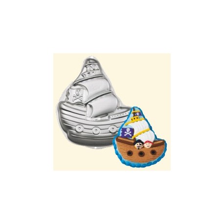MOLDE ALUMINIO BARCO PIRATA 25.5 CM