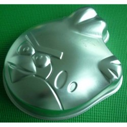 MOLDE ALUMINIO CARA PAJARO ANGRY BIRDS 25 CM