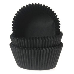 50 CAPSULAS CUPCAKE NEGRAS HOUSE OF MARIE