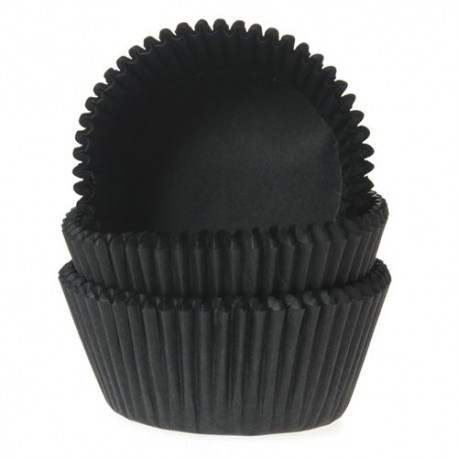 50 CAPSULAS CUPCAKE NEGRAS HOUSE OF MARIE
