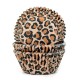 50 CAPSULAS CUPCAKE ANIMAL PRINT LEOPARDO HOUSE OF MARIE