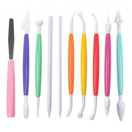 SET 10 ESTECAS PVC PARA MODELAR