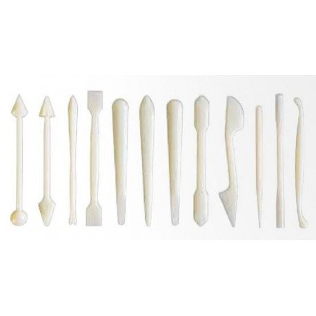 SET 12 ESTECAS PVC PARA MODELAR