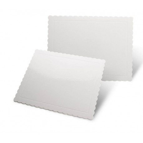 DISCO EXTRA FUERTE RECTANGULAR BLANCO 30 X 40 CM ONDAS