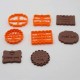 SET 4 CORTADORES DE GALLETAS CON MENSAJE