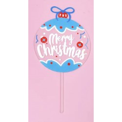 TOPPER BOLA DE NAVIDAD MERRY CHRISTMAS