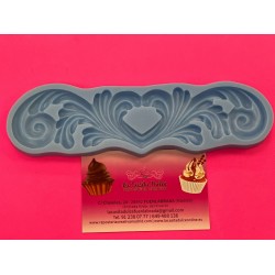 MOLDE SILICONA FILIGRANA CORAZON
