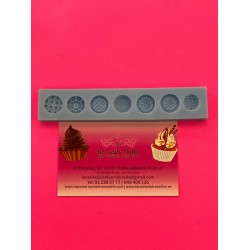 MOLDE SILICONA 7 BOTONES