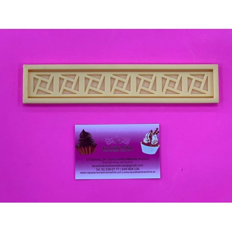 MOLDE SILICONA CENEFA GRECA GEOMETRICA