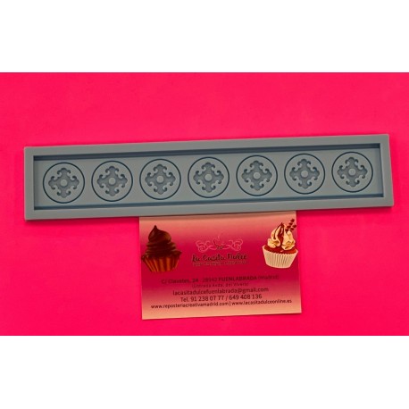 MOLDE SILICONA CENEFA BOTON TEMPLARIAN