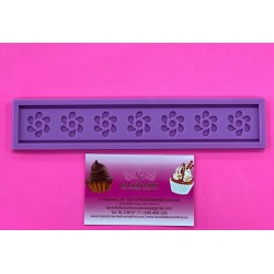 MOLDE SILICONA CENEFA FLOR POINT