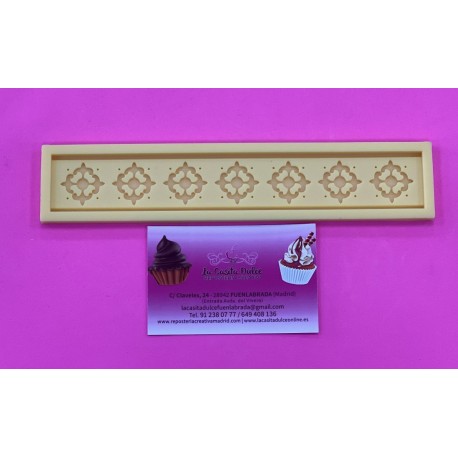 MOLDE SILICONA CENEFA BORDE FLOR DE LIS