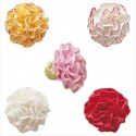 PACK 5 FLORES CLAVELES AZUCAR COLORES 3.5 CM DEKORA