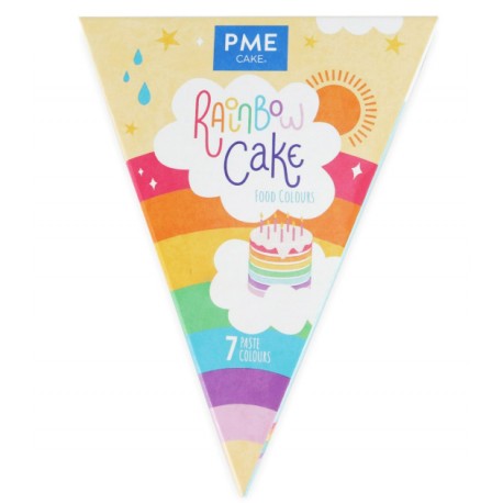 PACK 7 COLORANTES RAINBOW CAKE PME
