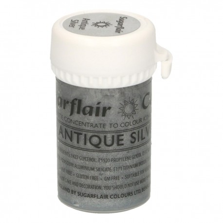 COLORANTE ANTIQUE SILVER SUGARFLAIR 25 GR