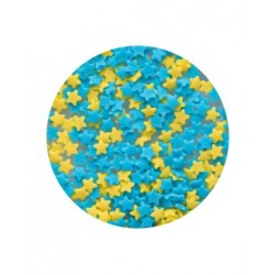 SPRINKLES ESTRELLAS AMARILLAS Y AZULES 65 GR CONFETICAKES