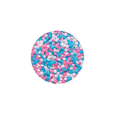 SPRINKLES CONFETTI AZUL ROSA Y BLANCO 65 GR CONFETICAKES