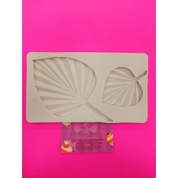 MOLDE SILICONA 2 HOJAS DE PALMA GRANDES