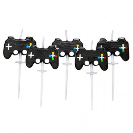 SET 5 VELAS MANDO JOYSTICK GAMER