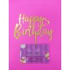 TOPPER HAPPY BIRTHDAY ORO CORAZON