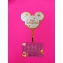 TOPPER FELIZ CUMPLEAÑOS MICKEY PLATA Y ORO