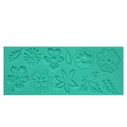 MOLDE SILICONA ENCAJE FLORES TROPIC