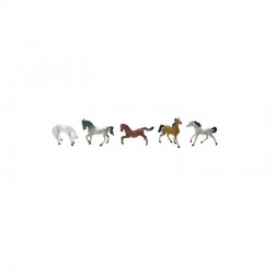 SET 6 FIGURAS PVC CABALLOS 7 CM