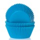 60 MINI CAPSULAS MINI CUPCAKE AZUL CYAN HOUSE OF MARIE