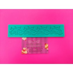 MOLDE ENCAJE FILIGRANA CENEFA FLORES LACE