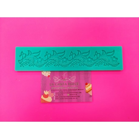 MOLDE ENCAJE FILIGRANA CENEFA FLORES LACE