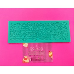 MOLDE ENCAJE FILIGRANA CENEFA PANAL Y FLORES