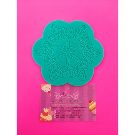 MOLDE ENCAJE FLOR MANDHALA WIND ROSE