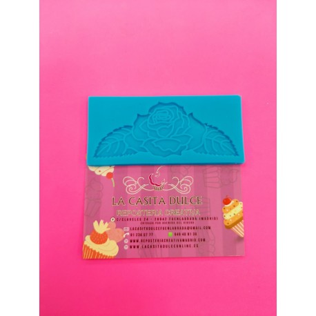 MOLDE ENCAJE DECORACION ROSA 2D