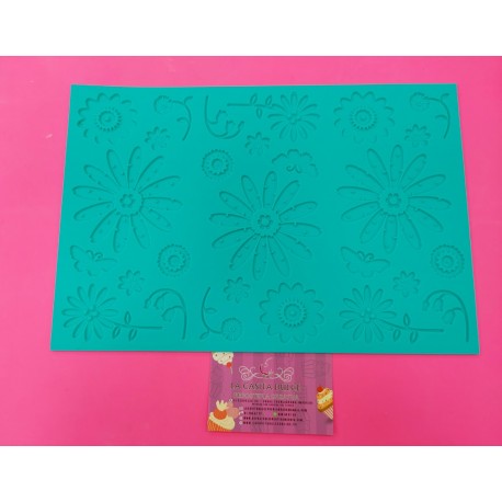 MANTEL SILICONA MARCADOR Y FORMAS FLORES Y MARIPOSAS