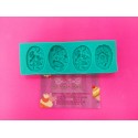 MOLDE SILICONA 4 CAMAFEOS FLORES