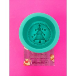 MOLDE SILICONA PROFUNDO ARBOL DE NAVIDAD