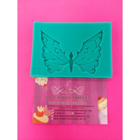 MOLDE SILICONA FONDANT MARIPOSA DELICATE