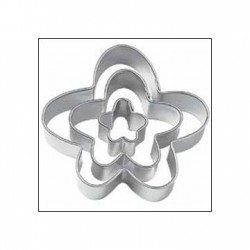 SET 3 CORTADORES FUNNY FLOWER