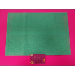 MANTEL SILICONA ENCAJE CENEFAS FLOWER