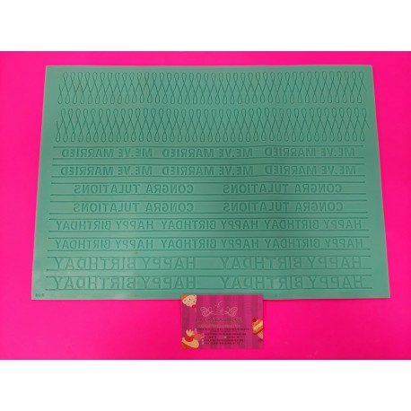 MANTEL SILICONA ENCAJE FELICIDADES