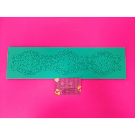 MANTEL SILICONA ENCAJE CENEFA MARIPOSAS