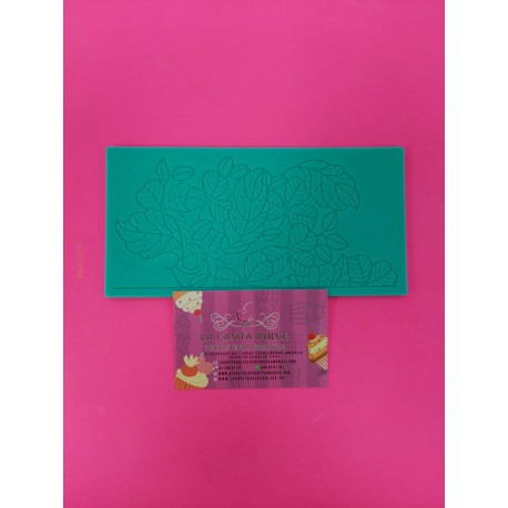 MANTEL SILICONA ENCAJE HOJAS FINE