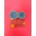 MOLDE SILICONA 2 BROCHES DE FLORES