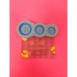 MOLDE SILICONA 3 BOTONES