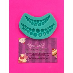 MOLDE CENEFA PERLAS DOBLES COLGANTE