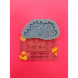 MOLDE SILICONA PARCHE RAMO FLORES