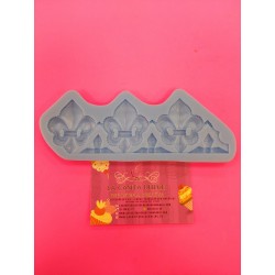 MOLDE SILICONA CENEFA FLOR DE LIS