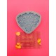 MOLDE SILICONA PARCHE BROCHE FLORES
